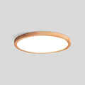Lampada da soffitto Lirinco – Cornice in legno – Opaca – Ø 40 cm – Design moderno per soggiorno e camera da letto