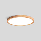 Lampada da soffitto Lirinco – Cornice in legno – Opaca – Ø 40 cm – Design moderno per soggiorno e camera da letto