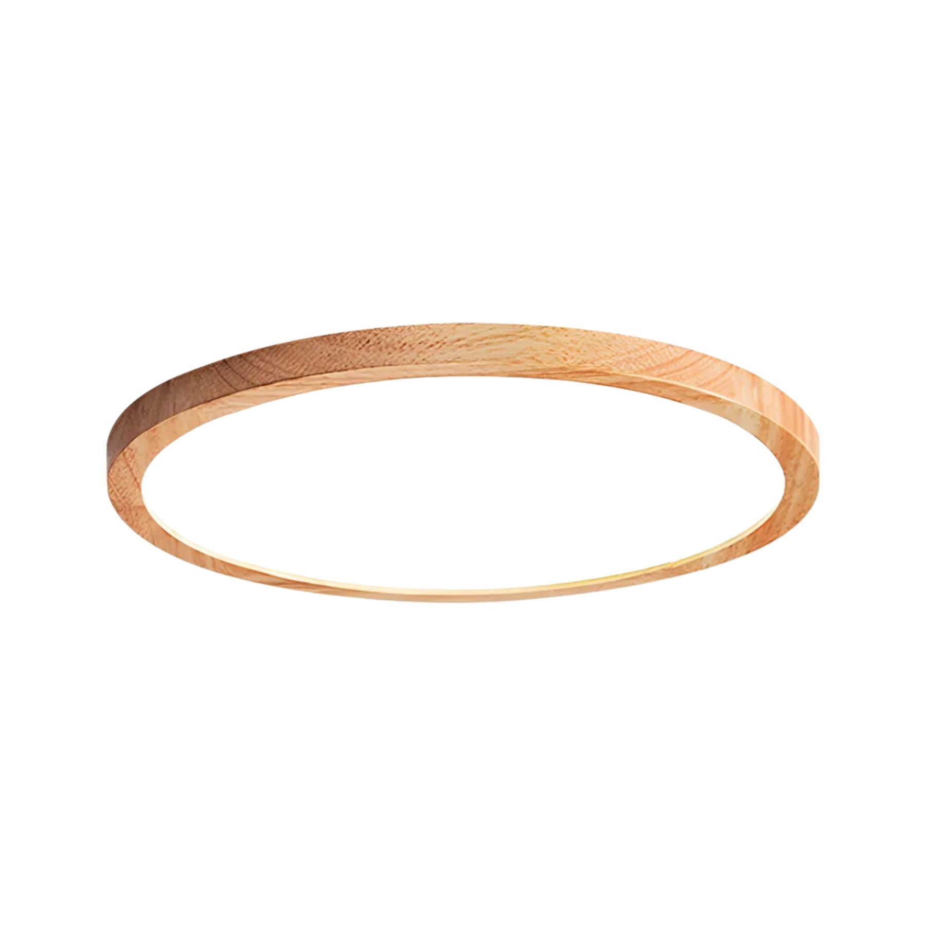 Lampada da soffitto Lirinco – Cornice in legno – Opaca – Ø 40 cm – Design moderno per soggiorno e camera da letto