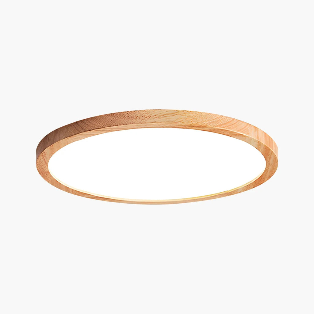 Lampada da soffitto Lirinco – Cornice in legno – Opaca – Ø 40 cm – Design moderno per soggiorno e camera da letto