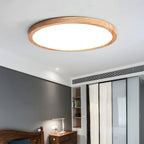 Lampada da soffitto Lirinco – Cornice in legno – Opaca – Ø 40 cm – Design moderno per soggiorno e camera da letto