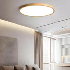 Lampada da soffitto Lirinco – Cornice in legno – Opaca – Ø 40 cm – Design moderno per soggiorno e camera da letto