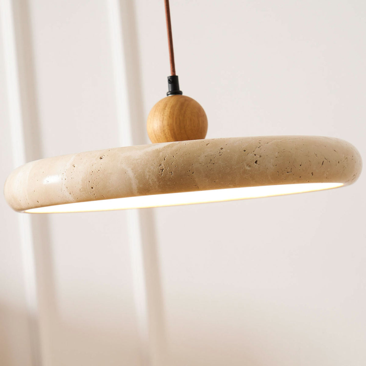 Lampada a sospensione in Travertino Lola
