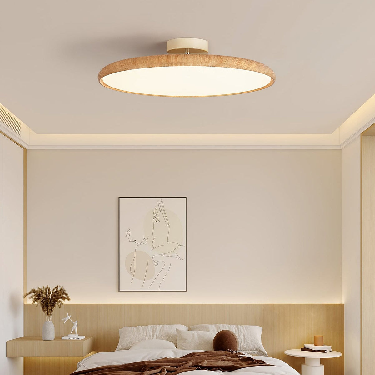 Lampada da soffitto regolabile in legno Lola