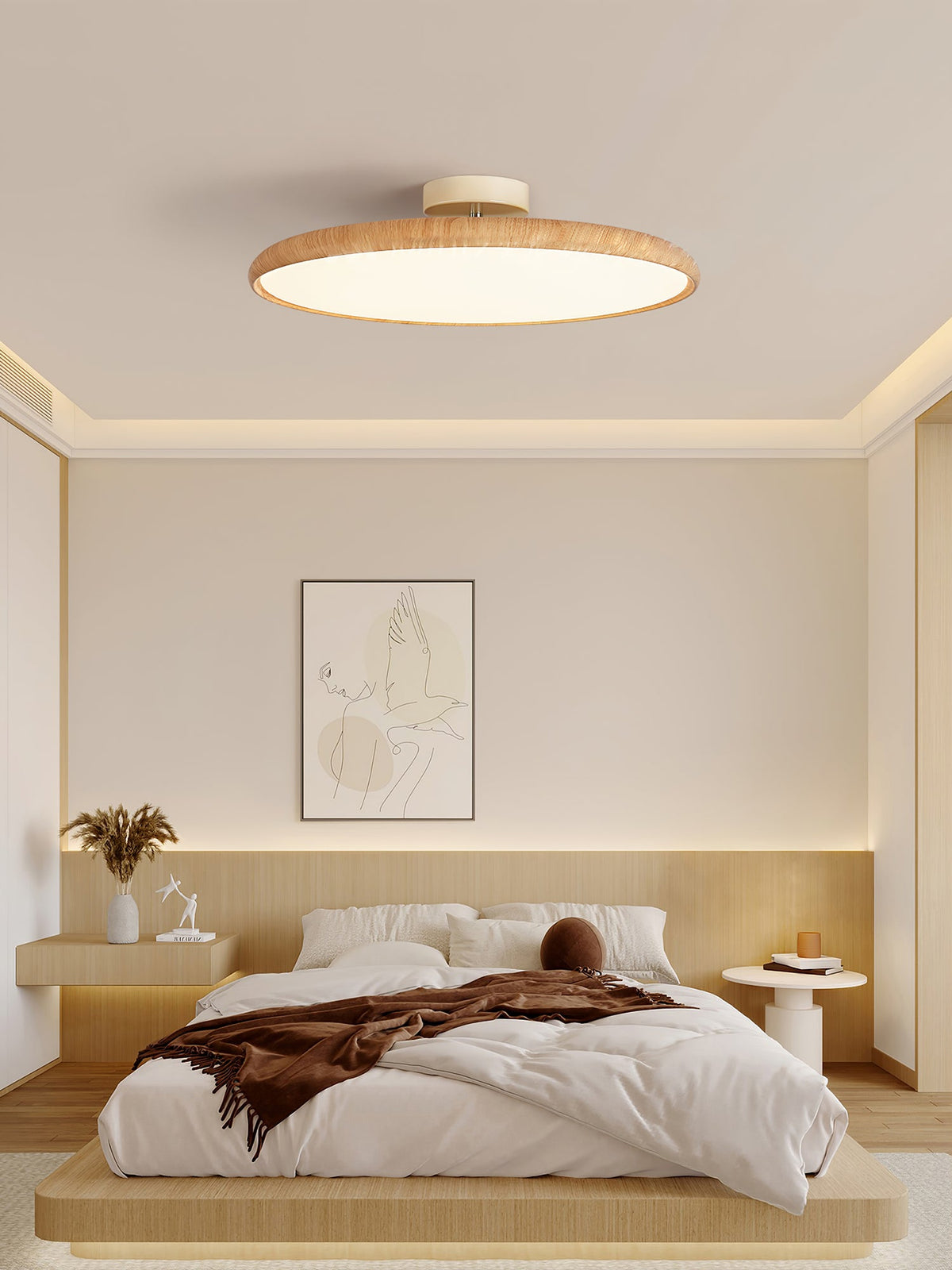 Lampada da soffitto regolabile in legno Lola