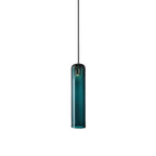 Lampada a sospensione in vetro a tubo lungo