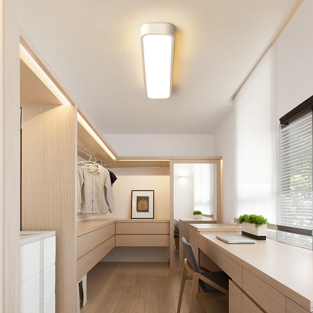 Lampada da soffitto Longus – Ferro & Acrilico – Bianco – 48×58×78 cm – Lampada da soffitto LED moderna per soggiorno