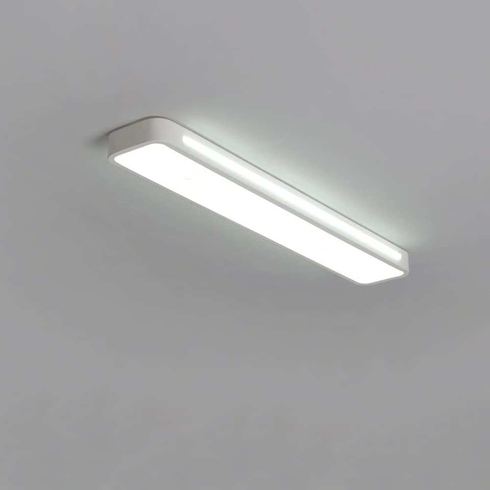 Lampada da soffitto Longus – Ferro & Acrilico – Bianco – 48×58×78 cm – Lampada da soffitto LED moderna per soggiorno