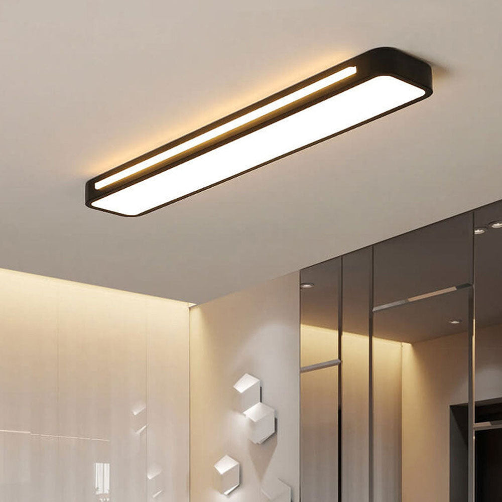 Lampada da soffitto Longus – Ferro & Acrilico – Bianco – 48×58×78 cm – Lampada da soffitto LED moderna per soggiorno