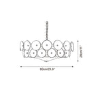 Ventilatore a soffitto in vetro ambra