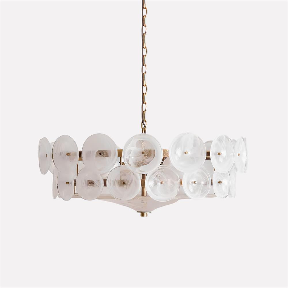 Ventilatore a soffitto in vetro ambra