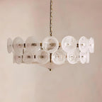Ventilatore a soffitto in vetro ambra