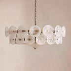 Ventilatore Lampadario in Vetro Ambra