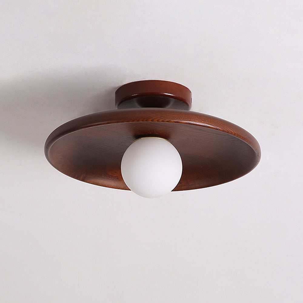 Lampada da soffitto Losnero – Legno – Naturale – Ø18/28/35 cm – Elegante per soggiorno e camera da letto