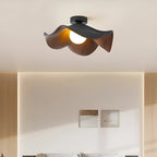PetalBeam Light – Lampada da soffitto in legno a foglia di loto nordica