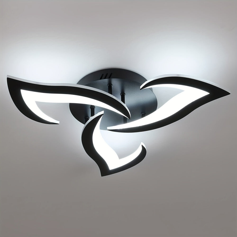Lampada da soffitto Lovela – Metallo & Acrilico – Bianco – Ø 55/66 cm – Design elegante per il soggiorno