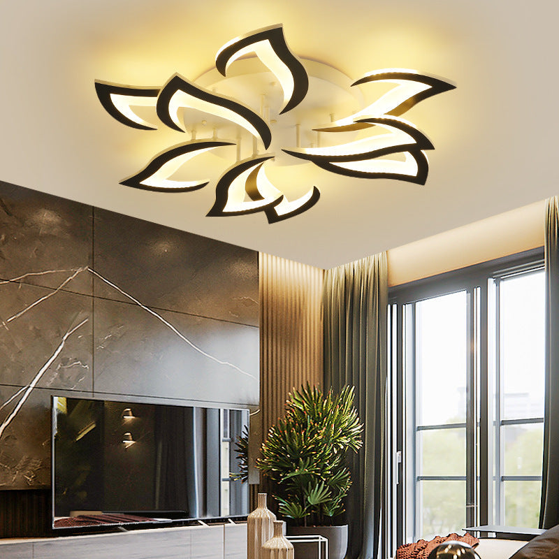 Lampada da soffitto Lovela – Metallo & Acrilico – Bianco – Ø 55/66 cm – Design elegante per il soggiorno