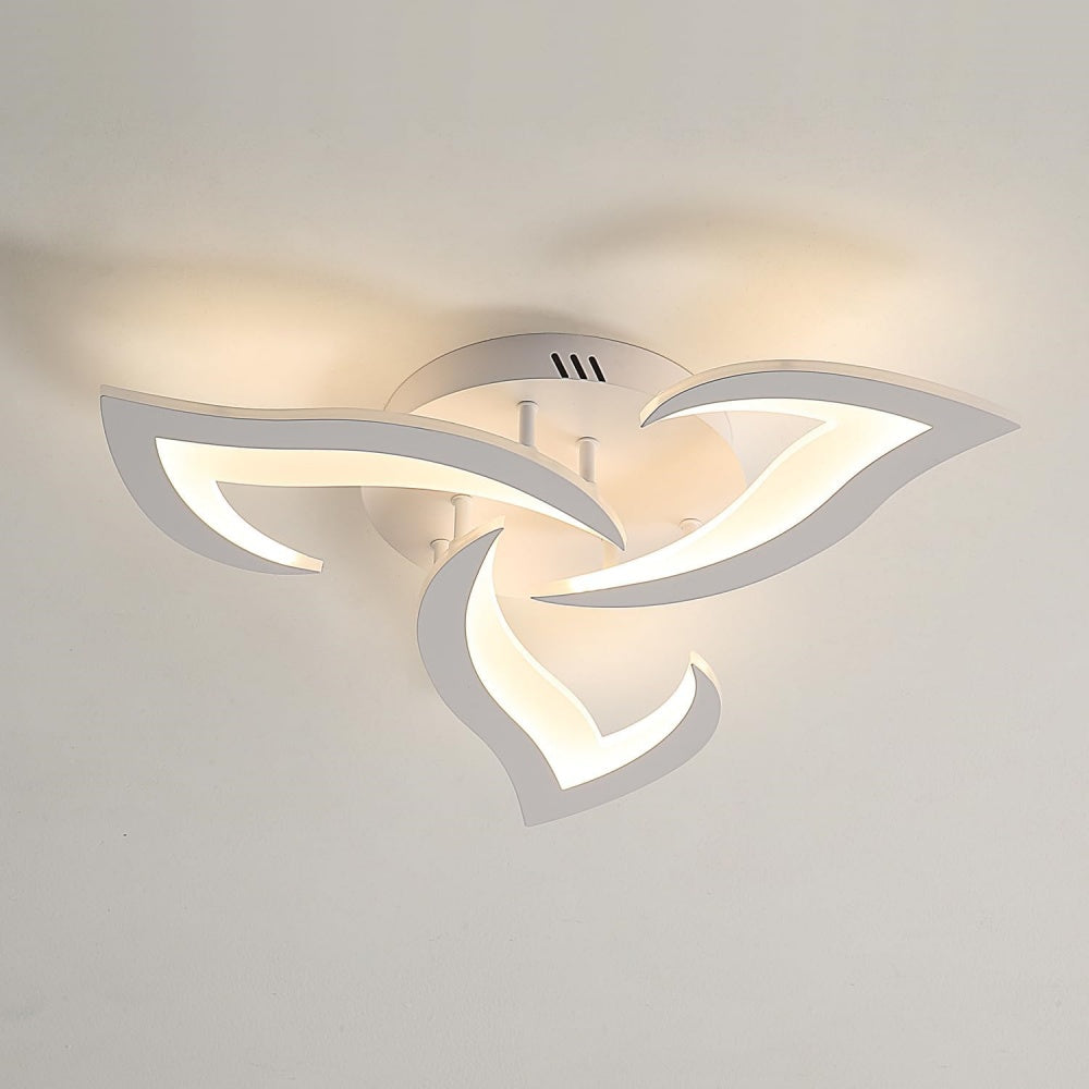 Lampada da soffitto Lovela – Metallo & Acrilico – Bianco – Ø 55/66 cm – Design elegante per il soggiorno