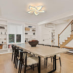 Lampada da soffitto Lovela – Metallo & Acrilico – Bianco – Ø 55/66 cm – Design elegante per il soggiorno