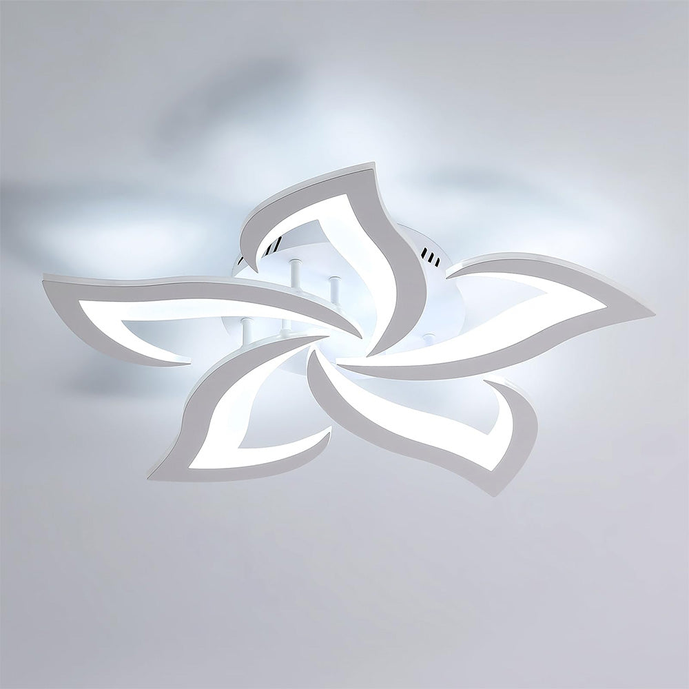 Lampada da soffitto Lovela – Metallo & Acrilico – Bianco – Ø 55/66 cm – Design elegante per il soggiorno