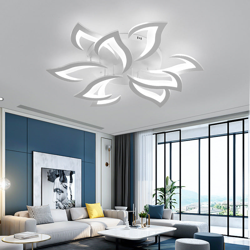 Lampada da soffitto Lovela – Metallo & Acrilico – Bianco – Ø 55/66 cm – Design elegante per il soggiorno