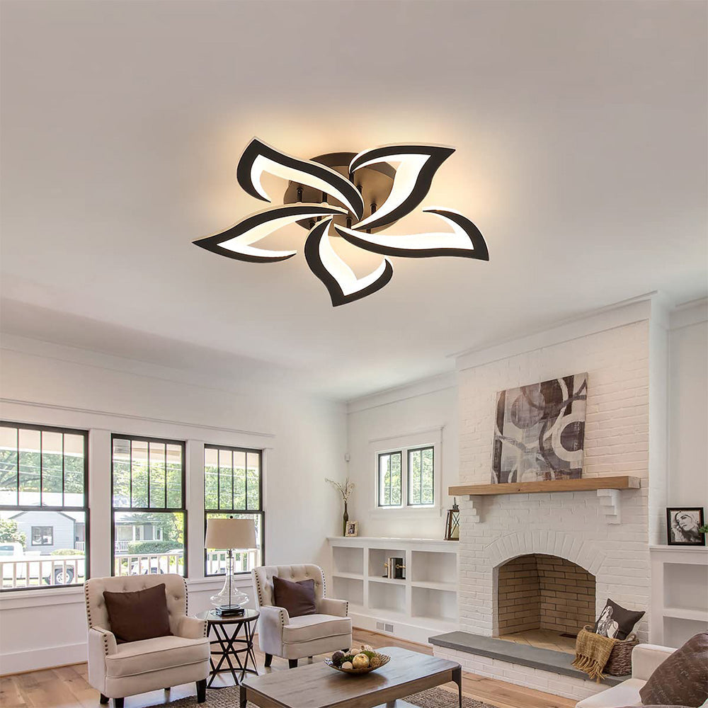 Lampada da soffitto Lovela – Metallo & Acrilico – Bianco – Ø 55/66 cm – Design elegante per il soggiorno