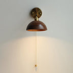 Lampada da parete Lozon – Ottone e legno di noce – Rotante – Design moderno