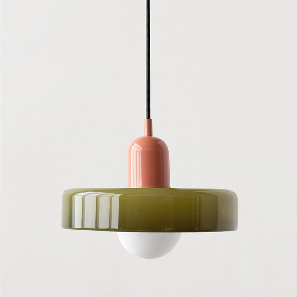 Luccon Lampada a Sospensione in Vetro Stile Vintage