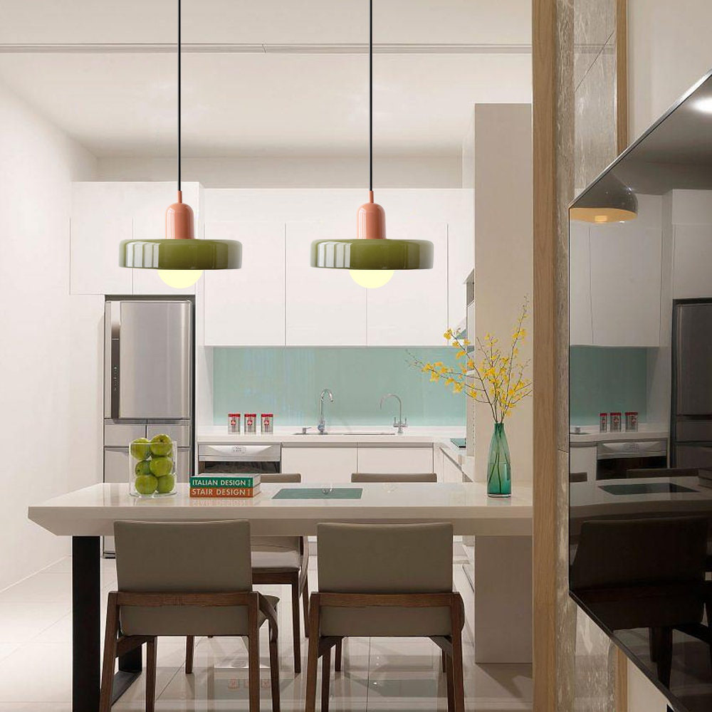 Luccon Lampada a Sospensione in Vetro Stile Vintage