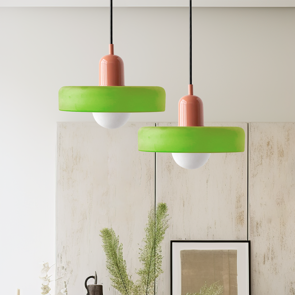 Luccon Lampada a Sospensione in Vetro Stile Vintage