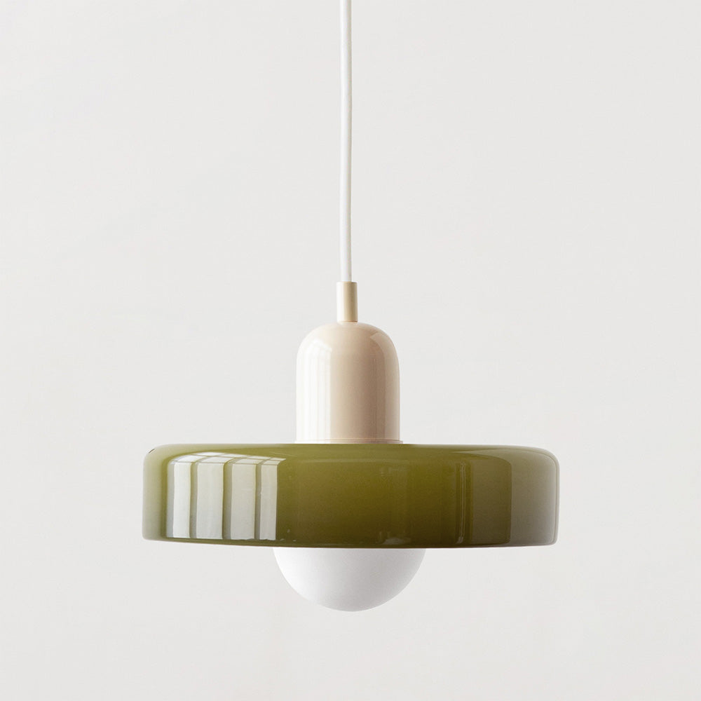 Luccon Lampada a Sospensione in Vetro Stile Vintage