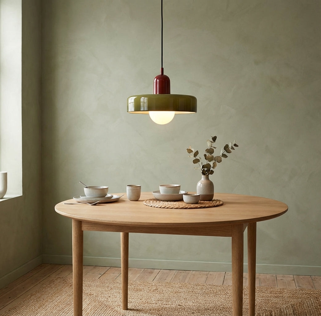 Luccon Lampada a Sospensione in Vetro Stile Vintage