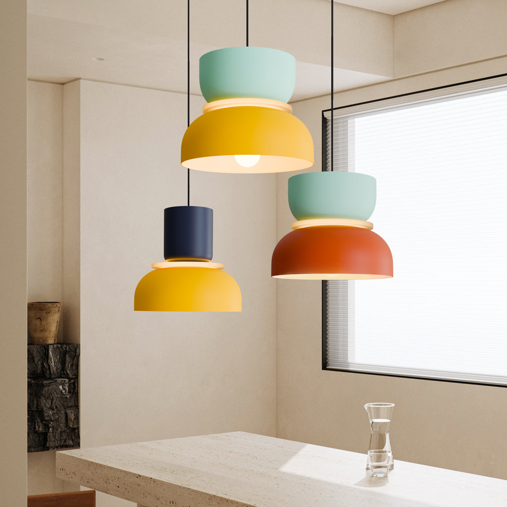 Lampada a sospensione scandinava Lucie Colour Block