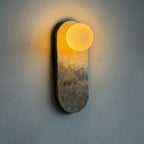 Lampada da Parete Ovale Lucie ∅ 14 cm x H 35 cm