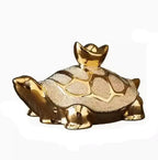 Scultura Tartaruga Oro Luma