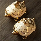 Scultura Tartaruga Oro Luma