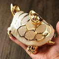 Scultura Tartaruga Oro Luma