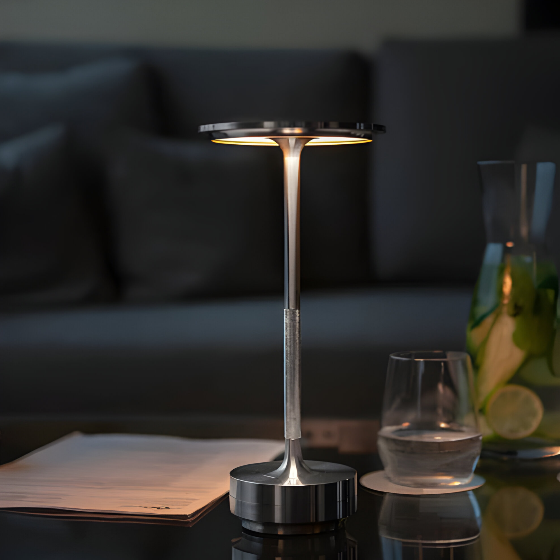 Loura | Lampada da Tavolo Wireless Premium con Controllo Touch Dimmabile