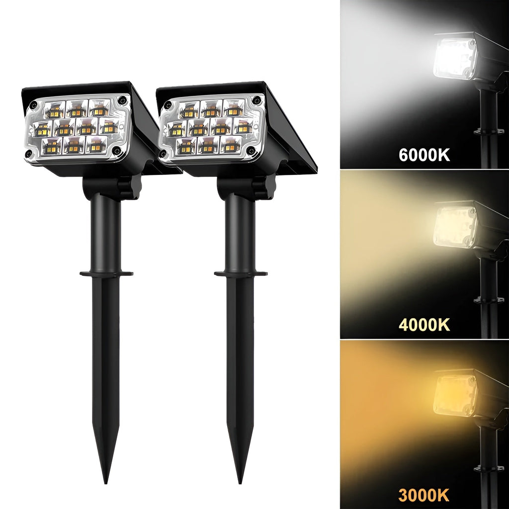 2x SunBeam Light – Lampada da Giardino Solare LED Senza Fili