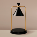 Lampada Riscaldante per Candele Elettrica con Struttura in Metallo e Paralume a Forma di Cono