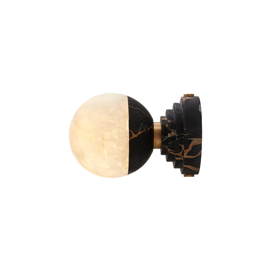 Lampada da Parete in Marmo Lunare