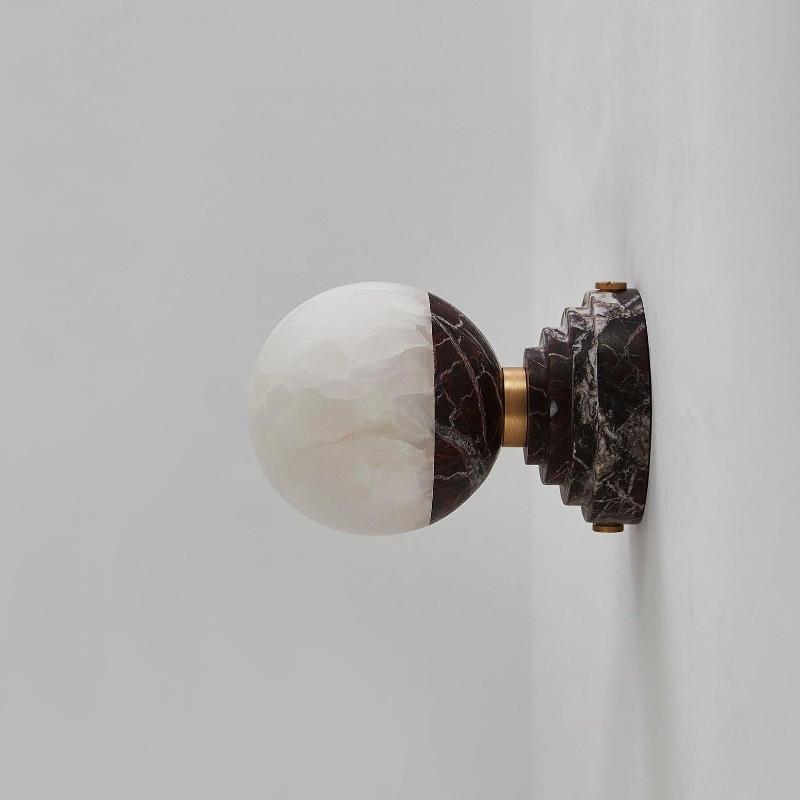 Lampada da Parete in Marmo Lunare