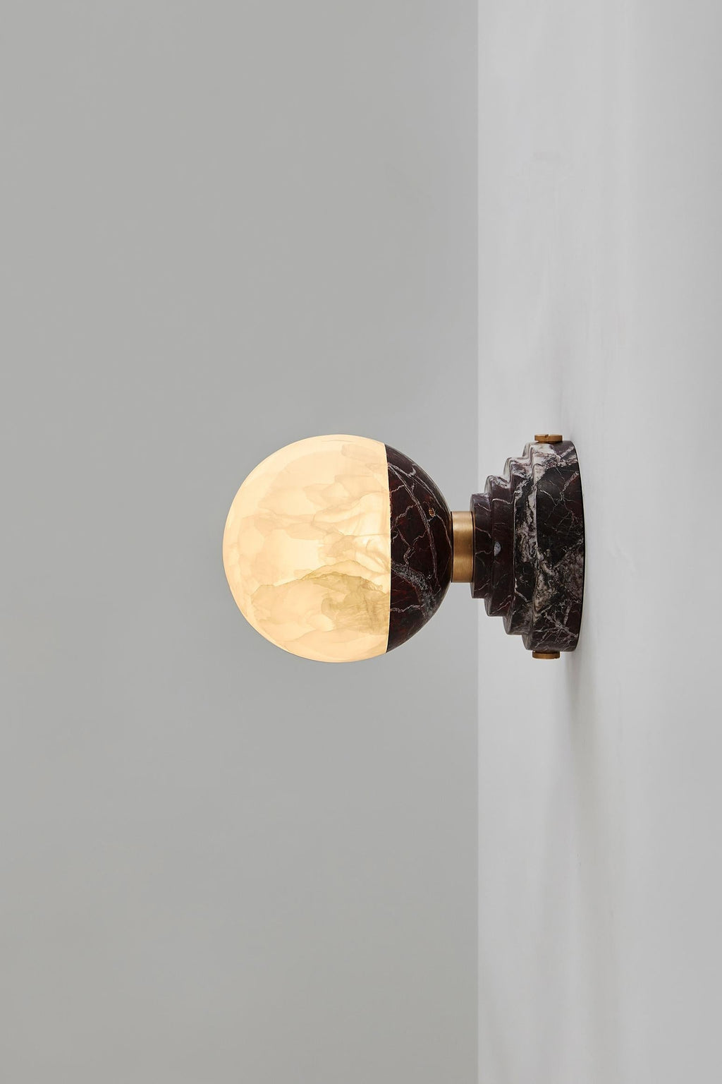 Lampada da Parete in Marmo Lunare