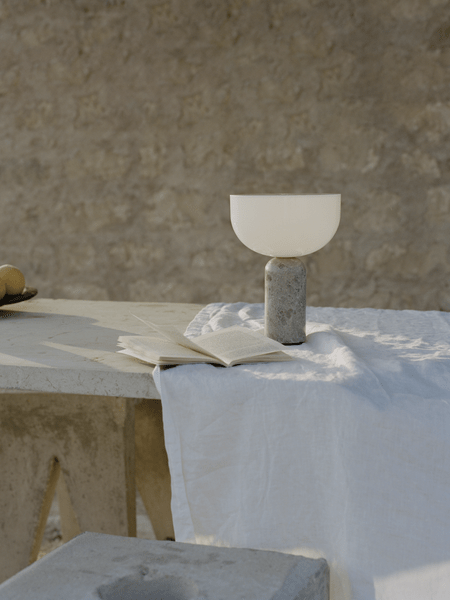 Lampada da Tavolo in Marmo Lunara