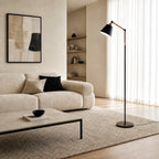 Lampada da Terra Nordic – Design Minimalista con Testa della Lampada Regolabile