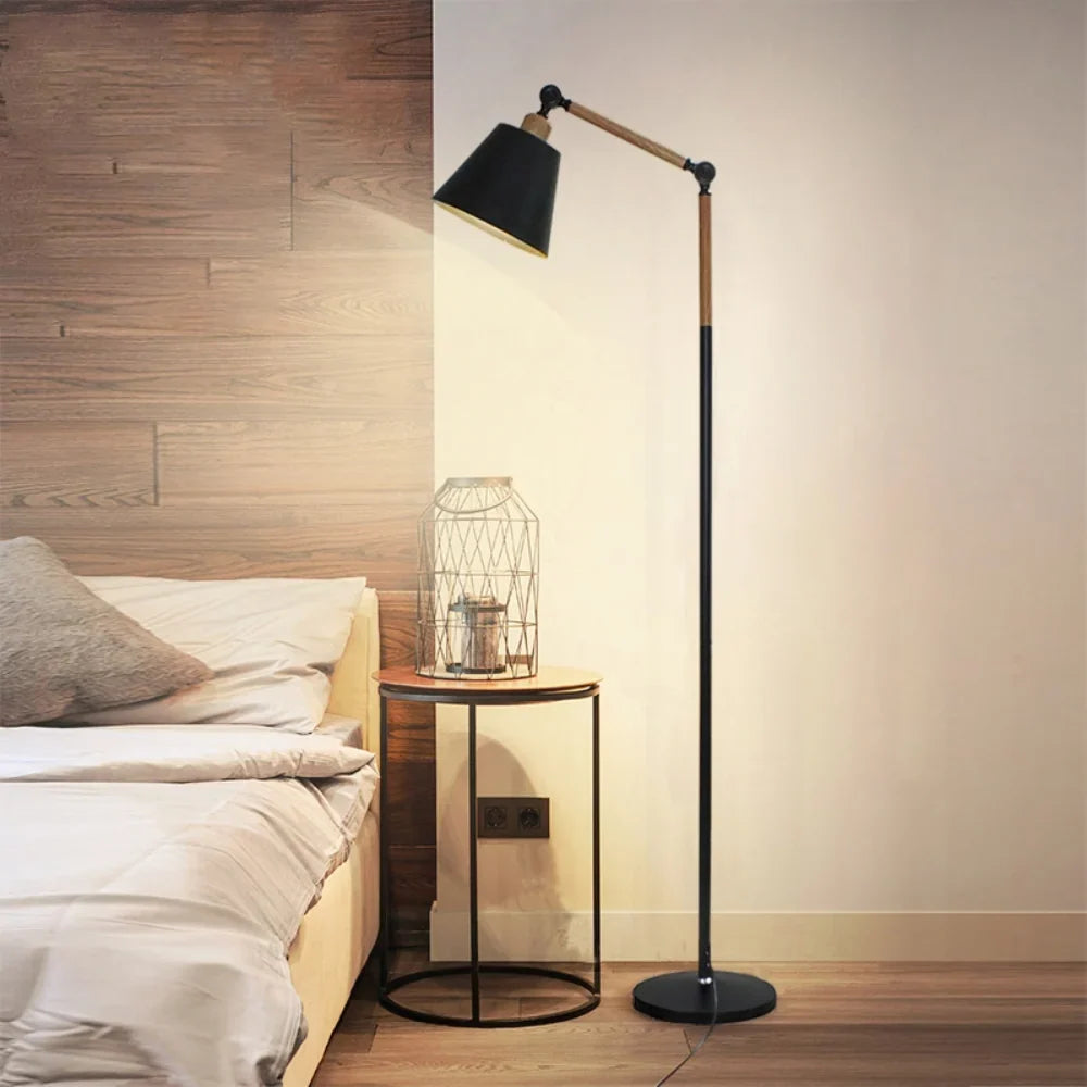 Lampada da Terra Nordic – Design Minimalista con Testa della Lampada Regolabile
