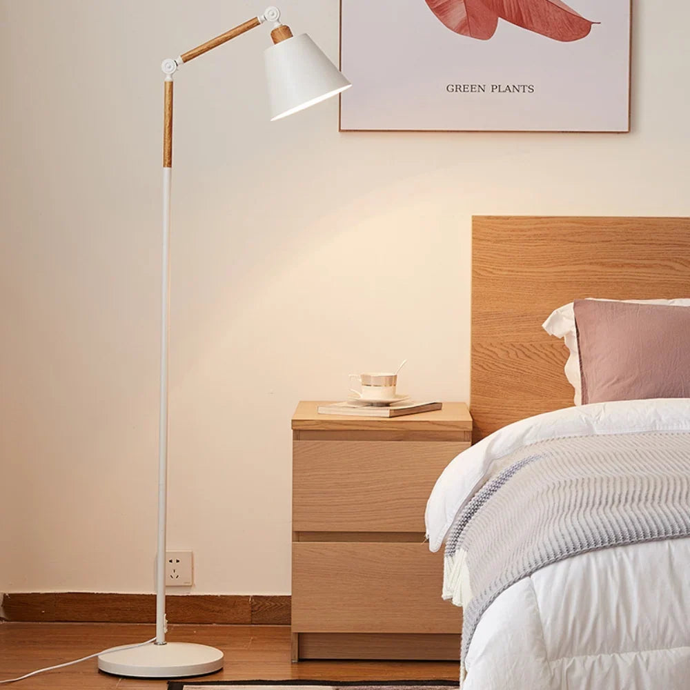 Lampada da Terra Nordic – Design Minimalista con Testa della Lampada Regolabile