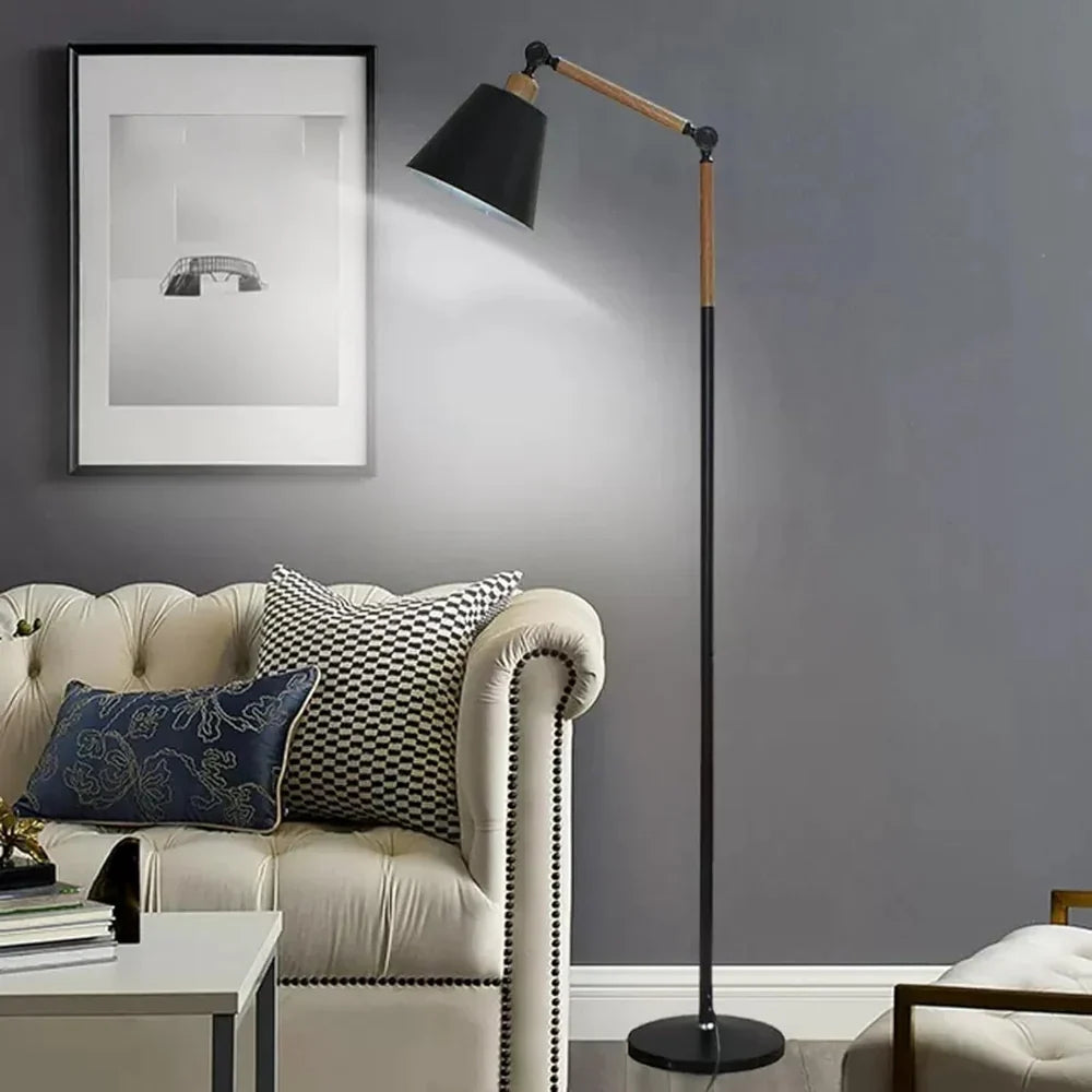 Lampada da Terra Nordic – Design Minimalista con Testa della Lampada Regolabile