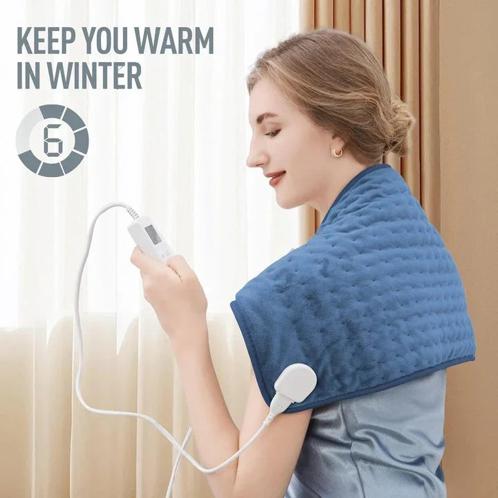 Cuscino Termico Elettrico in Microplush con Calore Regolabile e Spegnimento Automatico