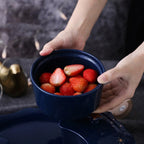 Piatto Rotante in Ceramica con 5 Scomparti – Design Cielo Stellato per Stuzzichini e Snack